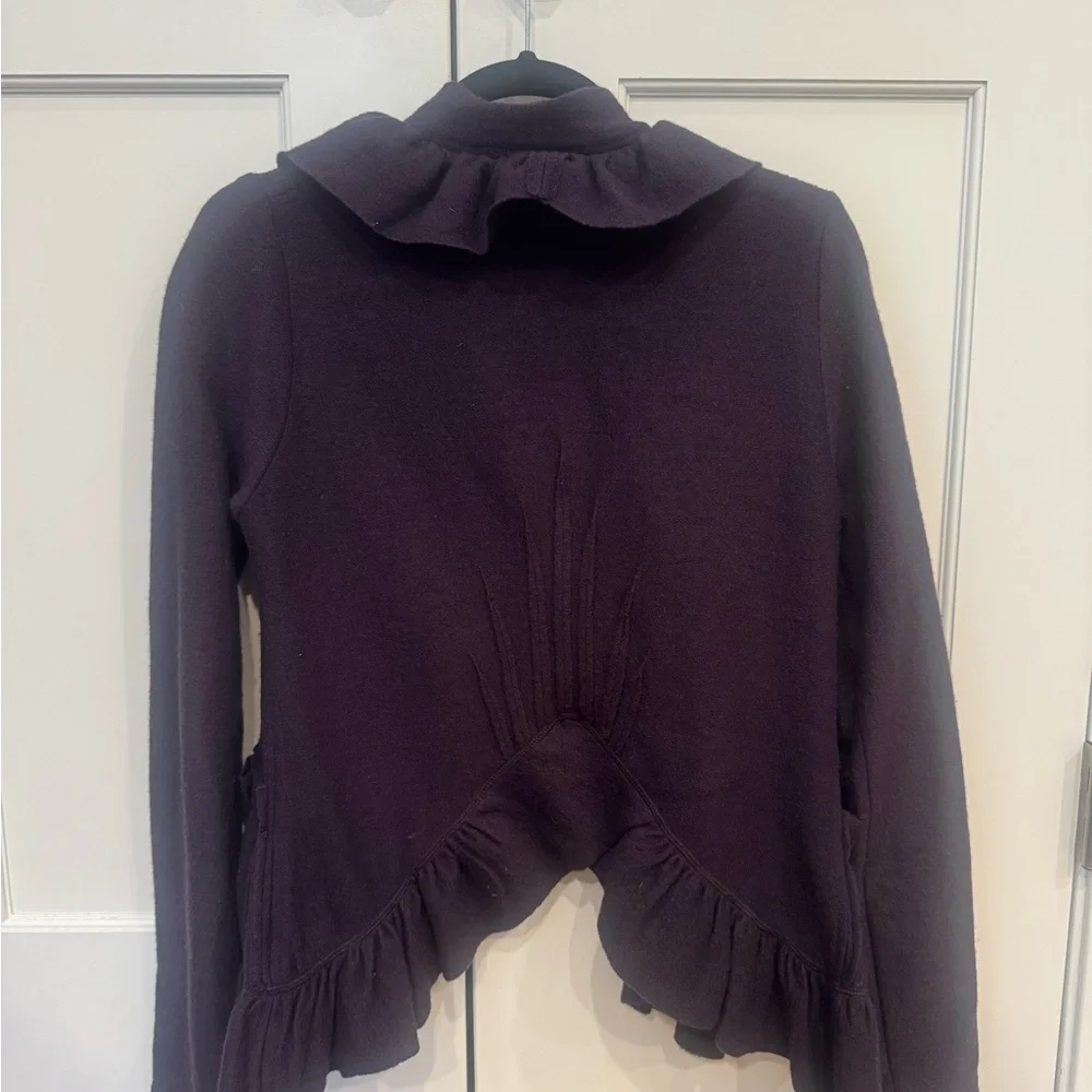 Purple Ruffled Cardigan - Picture 4 of 4